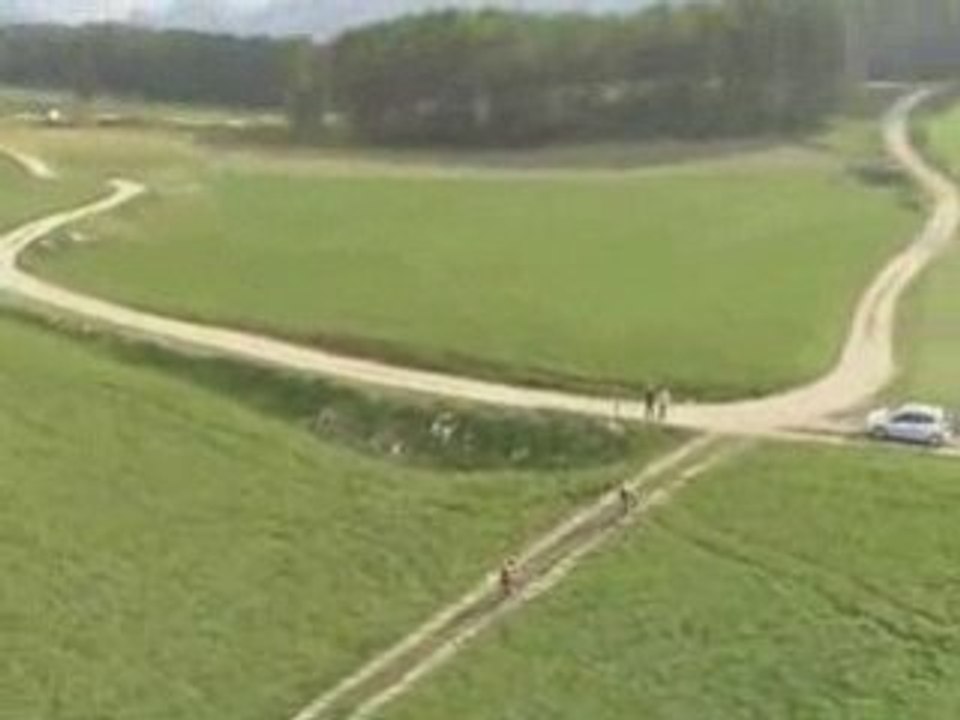 RAID VTT Les Chemins du Soleil 2008 vue d'hélico !!!