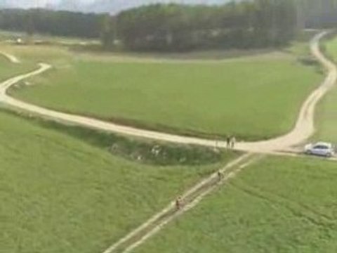 RAID VTT Les Chemins du Soleil 2008 vue d'hélico !!!