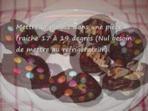 recette des Mendiants au chocolat et smarties