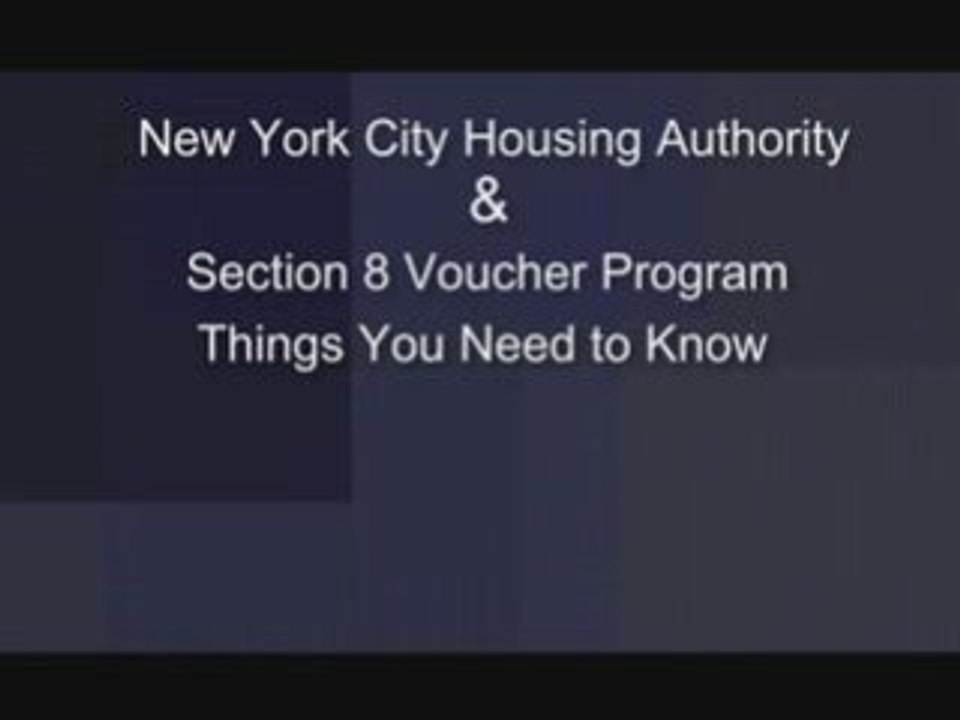 NYCHA-Section 8 Voucher Program