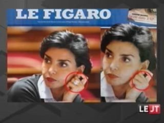 La bague de Rachida Dati sur Le Figaro