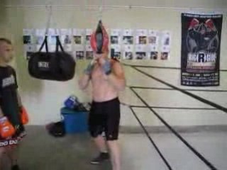 Boxing training defense workout technique tip.