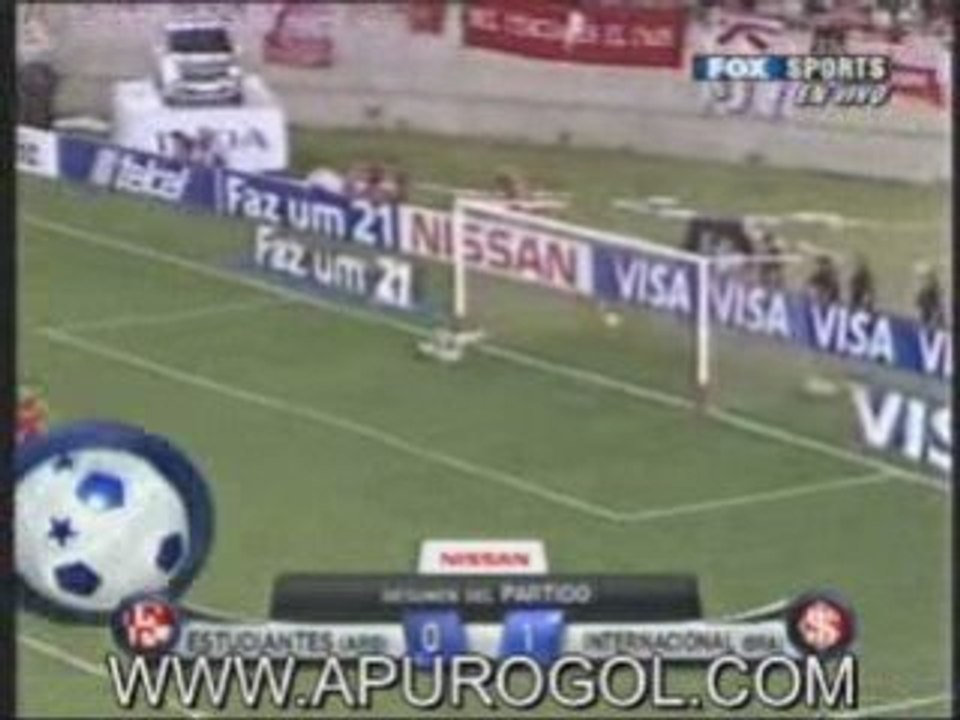 Estudiantes 0  Internacioanal 1 Gol Alex