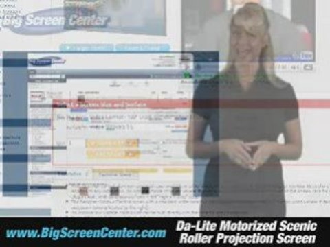 Da-Lite Motorized Scenic Roller Projection Screen