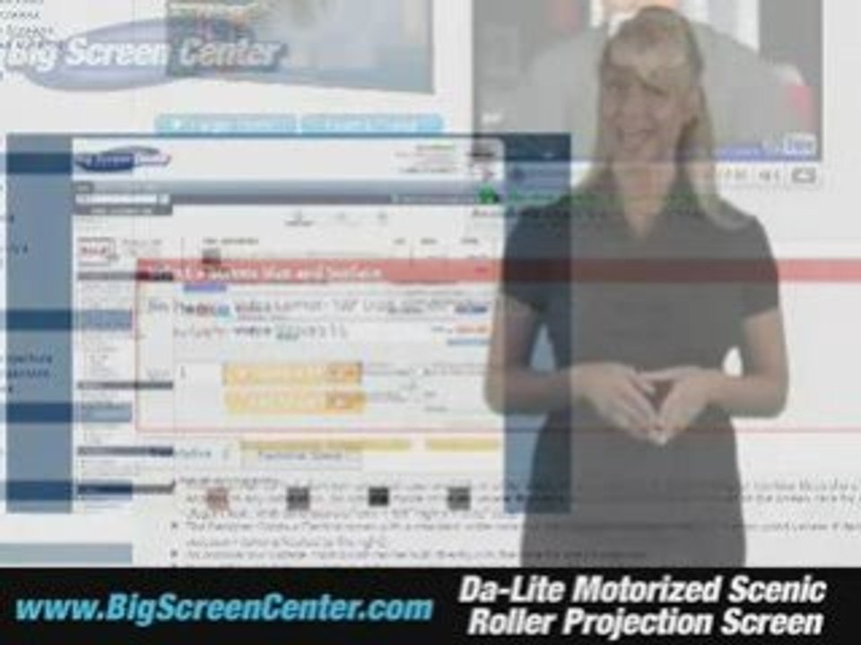 Da-Lite Motorized Scenic Roller Projection Screen
