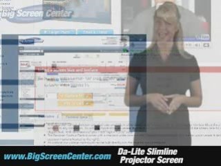 Da-Lite Slimline Electrol Projector Screen