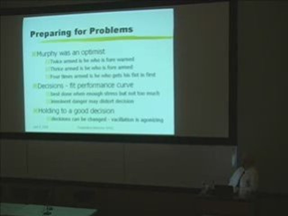 Dr. Peter Webster Making Decisions Part 1