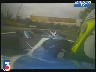 Camera embarquee Sergio Perez festival F3 britannique Monza