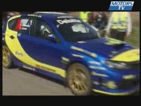 Depart d'une speciale en camera embarquee Rallye danemark