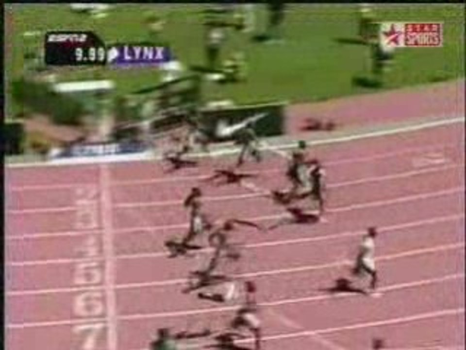 Athlé sprint 100m meeting USA Maurice Greene 2004