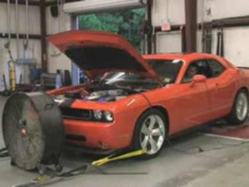 Supercharged Dodge Challenger On Dyno
