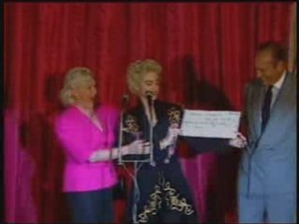 Madonna meets Jacques Chirac in Paris 1987