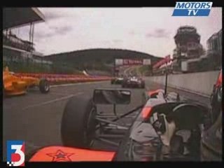 Camera embarquee au depart de la british F3 round 8 a Spa