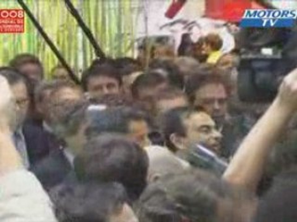 Nicolas Sarkozy au Mondial de l'auto 2008