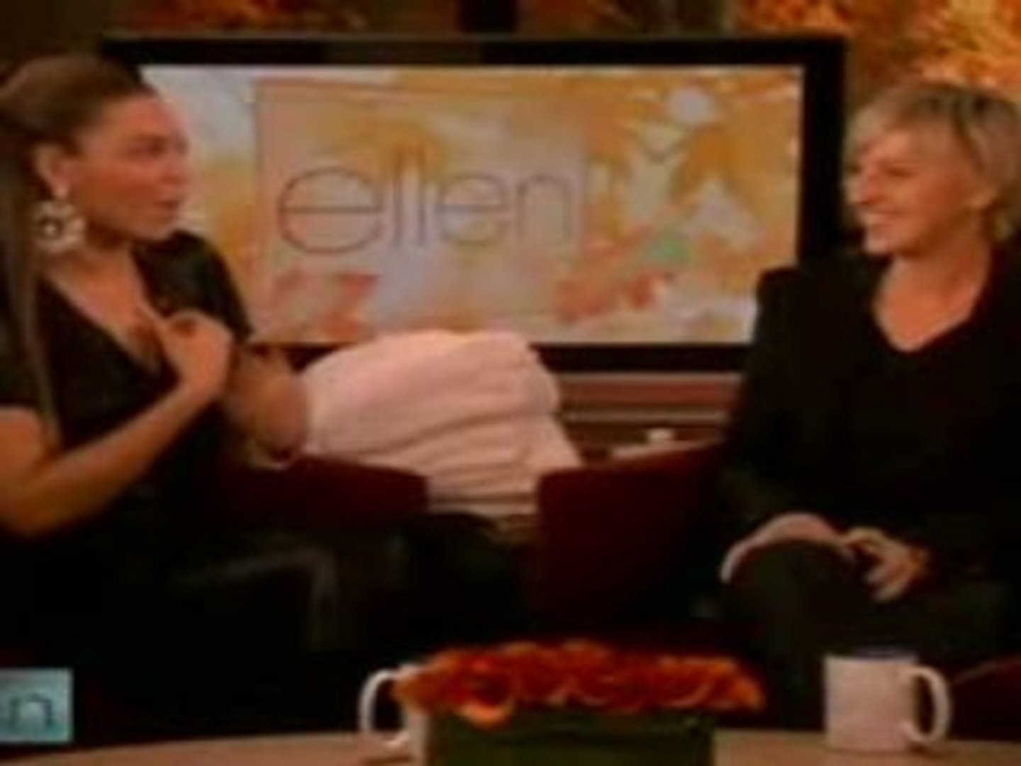 Beyonce parle de Justin et du SNL chez Ellen (24/11/08)