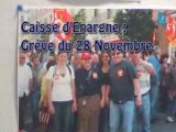 Greve dans les Caisses d'epargne  le 28.11.2008