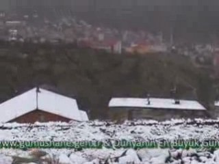 GÜMÜŞHANE'DE YILIN İLK KARI YAĞDI