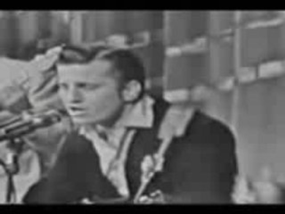 Johnny Burnette Trio   interview + Hound Dog  (Live 1956)