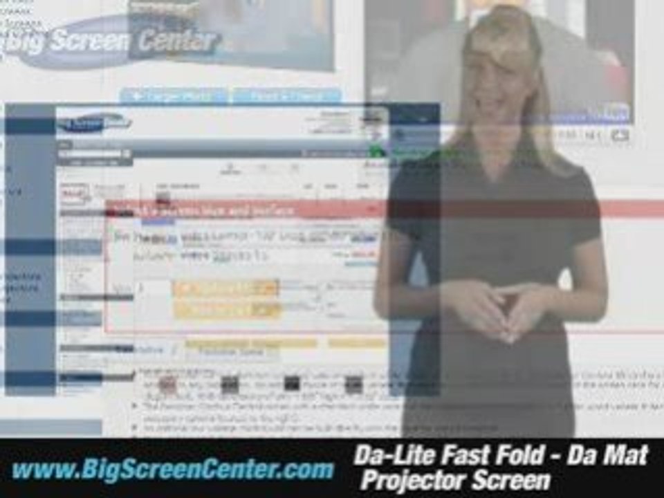 Da-Lite Fast Fold Da Mat Projector Screen