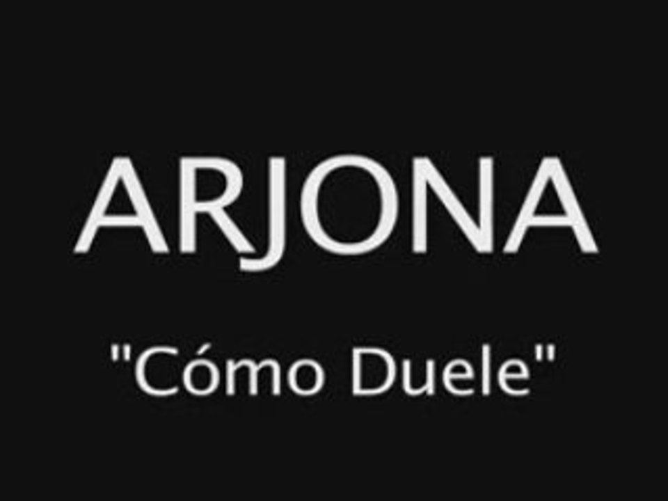 Ricardo Arjona - Como Duele - Bar EL AMAPOLA [Nov 20]
