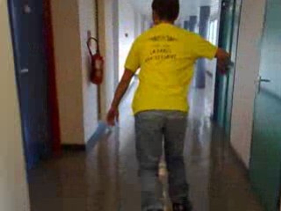 Chute en roller...