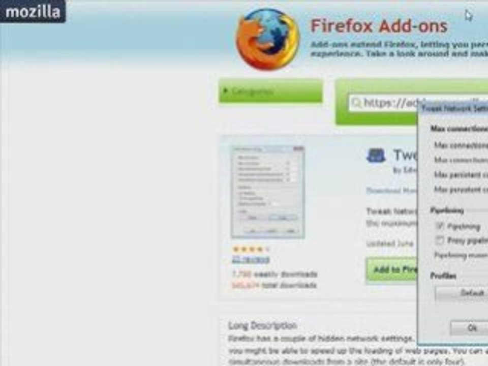 Tweak Network - Speed Up FireFox