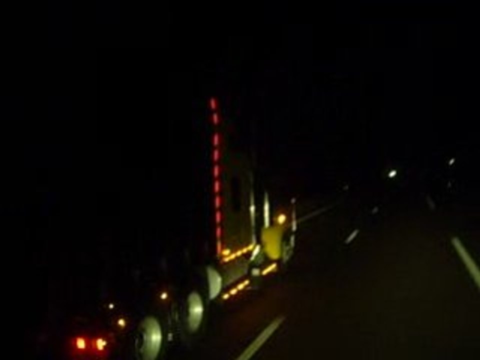 US truck in the night