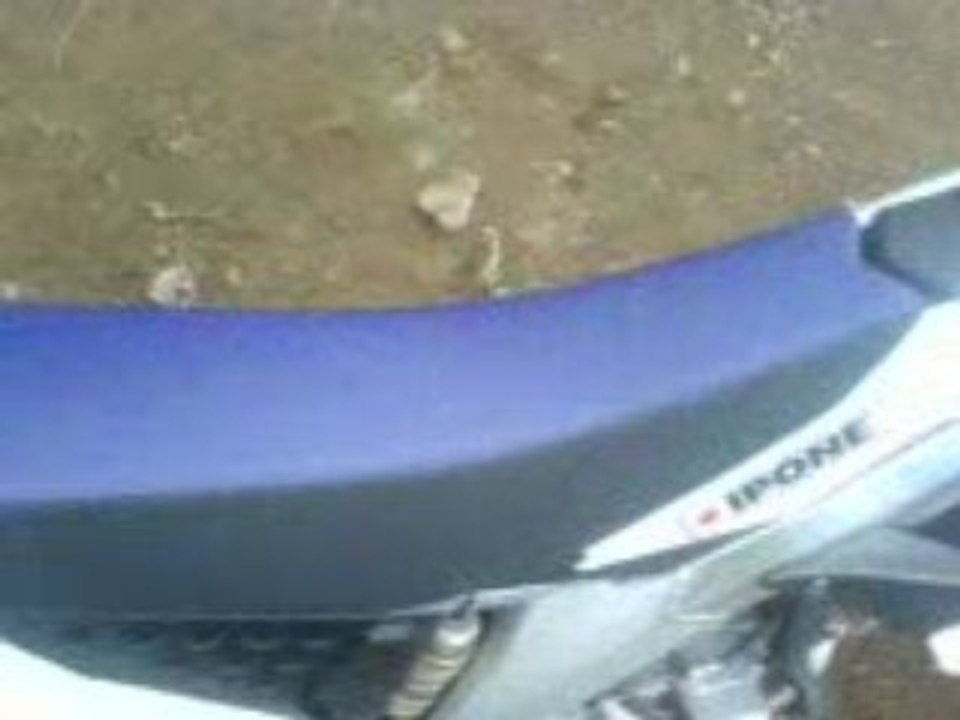 mon derbi avec juste le pot sans réglages