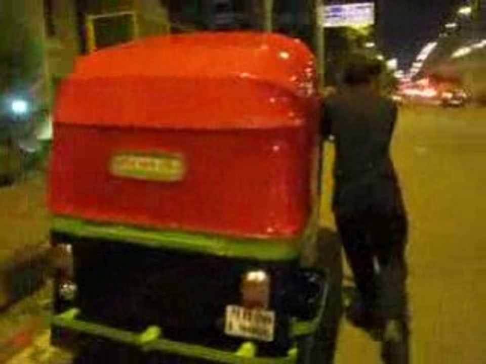 Première sortie du rickshaw