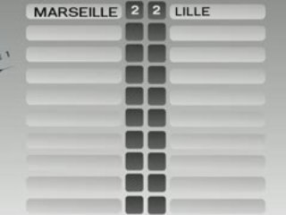 Scores de la Ligue 1 sur LCM (fictif)