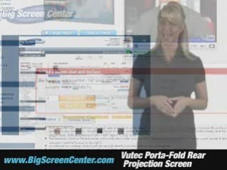 Vutec Porta-Fold Rear Projection Screen