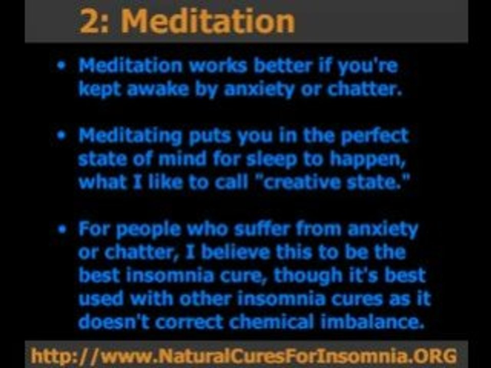 The Fastest, Best Insomnia Cure