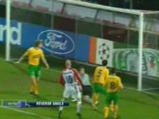 AALBORG BK 2-1 CELTIC BUT CALDWELL (CSC)