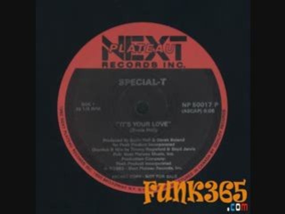 Special T - It's your love - 1983 - Next Plateau Records