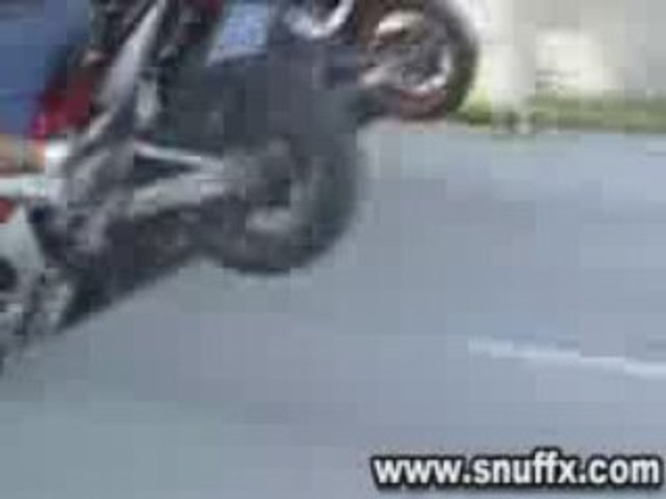 Chute en moto