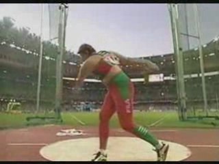 Athlé mondiaux Paris 2003 finale disque femmes