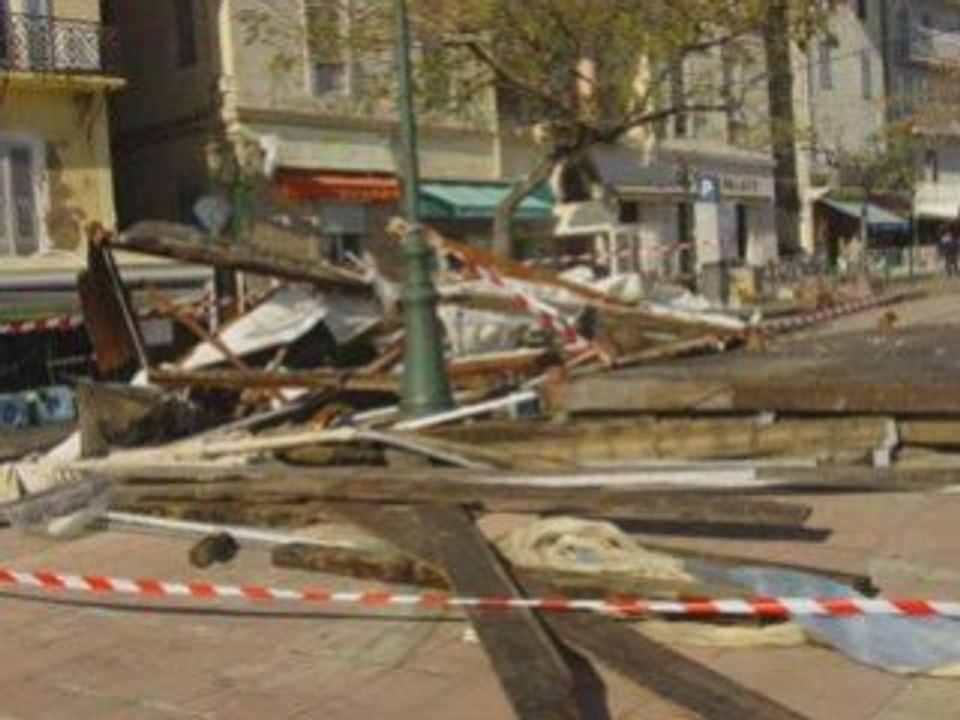 Catastrophe naturelle à Bastia (Vieux port)