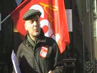 rassemblement devant la prefecture cote d'or  par CGT 21