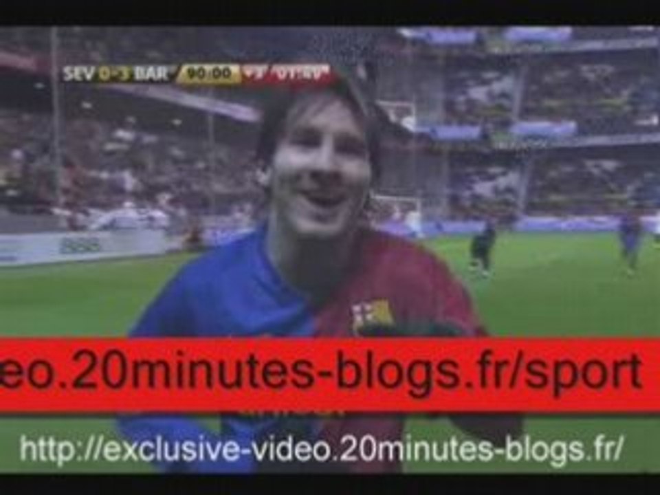Sevilla - Barcelona 0-3, Highlights, La Liga, 29-11-08