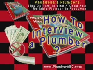 Pasadena Plumber and plumbing services