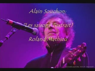 Alain Souchon:"Les saisons"(extrait)