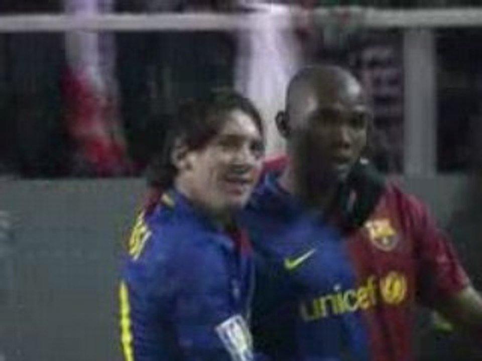 But d'Eto'o lors de Séville 0-3 FC Barcelona