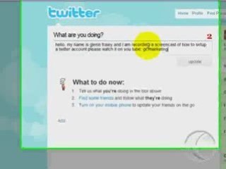 set up a twitter account