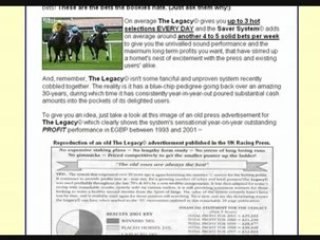 horse racing system may not be easy to find