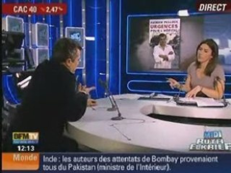 Pelloux greve urgences decembre 2008 BFM tv