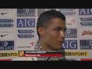 Cristiano Ronaldo Interview after match against Stoke City