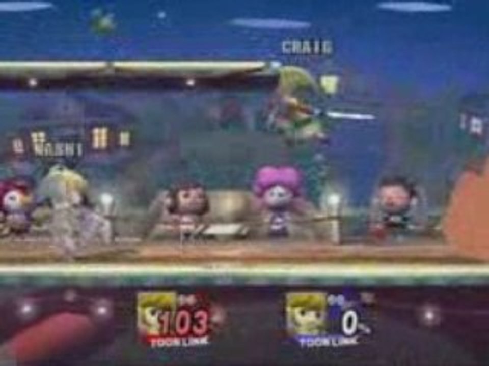 SSBB: Craig (Toon Link) vs Nash (Toon Link)