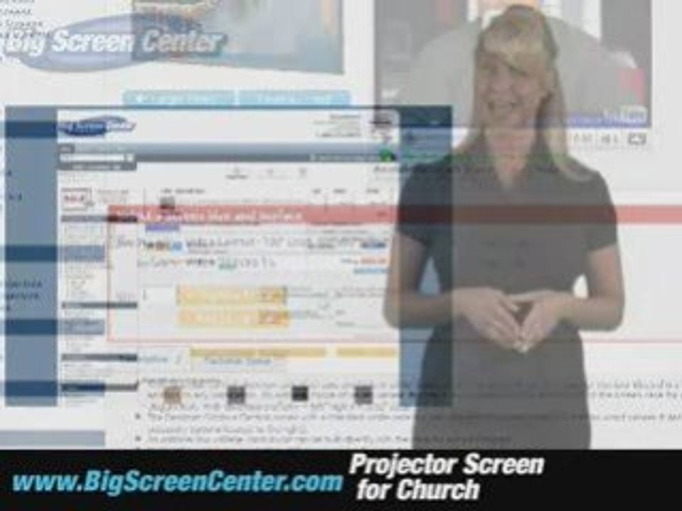 Projector Screen for Church