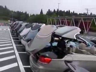 Opened the roof of ten BMW 335i cabriolt all together