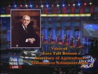 GOP Candidates Schooled by Secretary Benson.  Khrushchev pre